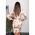 Rochie Midi Eleganta Cu Imprimeu Bavaria, Galben Deschis