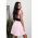 Rochie Mini Fara Maneci Ciudad, Roz