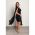 Rochie Mini Eleganta Slim Fitt Cu  Maneci Plisate Marseila, Neagra