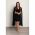 Rochie Mini Eleganta Slim Fitt Cu  Maneci Plisate Marseila, Neagra