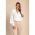 Bluza Eleganta Cu Guler Rusesc Si Decolteu Adanc Cu Clapa Belucca, AlbÄƒ