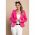 Blazer Cu Guler Clasic Softina, Fucsia