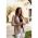 Blazer Lung Cu Guler Clasic Turina, Bej
