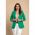 Blazer Lung Cu Guler Clasic Turina, Verde