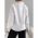 Bluza Eleganta Cu Guler Rusesc Si Decolteu Adanc Cu Clapa Belucca, AlbÄƒ