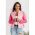 Geaca Scurta Matlasata Cu Detalii Decorative Juara, Fucsia