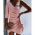 Rochie Mini Eleganta Cu Volane Ricaletta, Roz Deschis