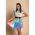 Rochie Mini Fara Maneci Ciudad, Multicolora