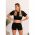 Set De Trening Cu Maneca Scurta Leighton, Negru