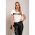 Tricou Cu Maneca Scurta Si Detalii Decorative Lenita, Alb