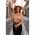 Tricou Elegant Cu Decolteu Asimetric Mirabelle, Bej