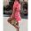 Rochie Mini Eleganta Cu Imprimeu Tamba, Roz