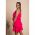 Rochie Mini Eleganta Cu Volane Liona, Roz