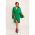 Rochie Mini Eleganta Cu Fanta In Fata Coccolia, Verde