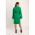 Rochie Mini Eleganta Cu Fanta In Fata Coccolia, Verde