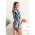 Rochie Mini Asimetrica Eleganta Vestea, Albastru Inchis