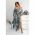 Rochie Maxi Eleganta Cu Imprimeu Montella, Albastru Deschis