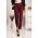 Pantaloni Lungi Eleganti Drepti Tordina, Visiniu
