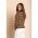 Blazer Cu Guler Clasic Chiarana, Mustar