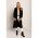 Palton Lung Elegant Canossa, Negru