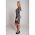 Rochie Midi Eleganta Cu Imprimeu Chicla, Maro