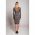 Rochie Midi Eleganta Cu Imprimeu Chicla, Maro