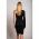 Rochie Mini Eleganta Cu Decolteu Asimetric Mamola, Neagra