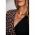 Rochie Midi Eleganta Cu Imprimeu Geometric Melva, Neagra