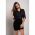 Bluza Eleganta Cu Imprimeu Geometric Lavlenta, Neagra