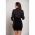 Bluza Eleganta Cu Imprimeu Geometric Lavlenta, Neagra