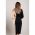 Rochie Midi ElegantÄƒ Cu Imprimeu Geometric, Negru/Bej