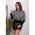 Rochie Mini Eleganta Cu Imprimeu Geometric Lenta, Alba
