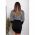 Rochie Mini Eleganta Cu Imprimeu Geometric Lenta, Alba