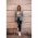 Costum Elegant Cu Pantalon È˜i Blazer Cu Imprimeu Geometric Nunzia, Alb-Negru