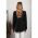 Blazer Lung Cu Nasturi Botarella, Negru