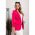 Blazer Lung Cu Guler Clasic Turina, Fucsia