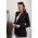 Blazer Lung Clasic Zefira, Negru