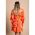 Rochie Mini Eleganta Cu Imprimeu Amasena, Portocaliu