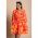 Rochie Mini Eleganta Cu Imprimeu Amasena, Portocaliu