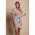 Rochie Mini Eleganta Cu Imprimeu Sarzana, Albastru Deschis