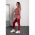 Costum Elegant Cu Pantalon Si Blazer Cu Imprimeu Geometric Nunzia, Visiniu