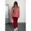 Costum Elegant Cu Pantalon Si Blazer Cu Imprimeu Geometric Nunzia, Visiniu