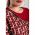 Rochie Mini ElegantÄƒ Cu Imprimeu Geometric Nyca, Bordo