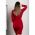 Rochie Mini ElegantÄƒ Cu Imprimeu Geometric Nyca, Bordo