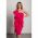 Rochie Midi Eleganta Triona, Fucsia