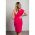 Rochie Midi Eleganta Triona, Fucsia