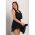 Rochie Mini Eleganta Cu Volane Caltana, Neagra