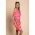 Rochie Mini Eleganta Cu Imprimeu Corvetta, Fucsia
