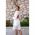 Rochie Mini Eleganta Cu Volane Lissona, Alba