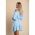 Rochie Mini Eleganta Cu Volane Savelonna, Albastru Deschis